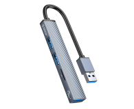 Orico USB-A - 3x USB-A, microSD AH-A12F-GY-BP - 1190065 - zdjęcie 1